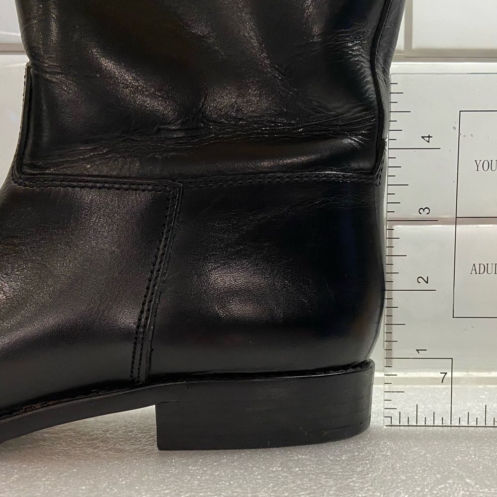 Enzo Angiolini WAVERLY Black Leather LIKE NEW 👢Boots Size 6 - Picture 9 of 9